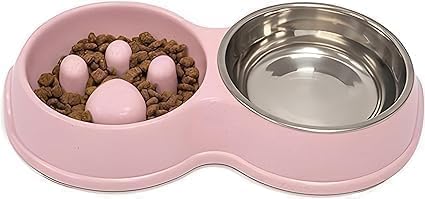 Double Slow Feeder Bowl