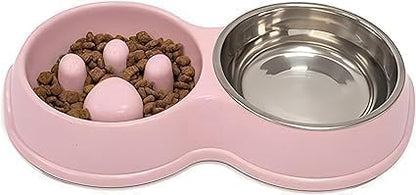 Double Slow Feeder Bowl