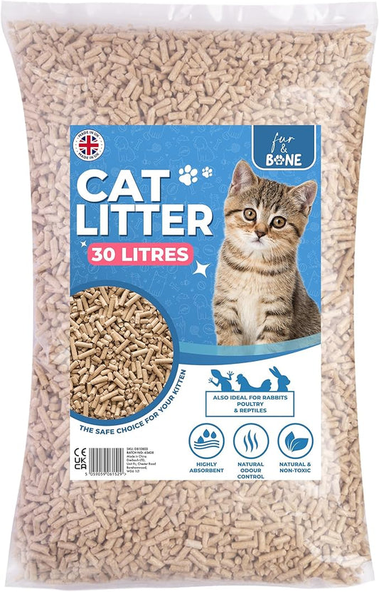 Ultra-Absorbent Wood Pellet Litter 30L