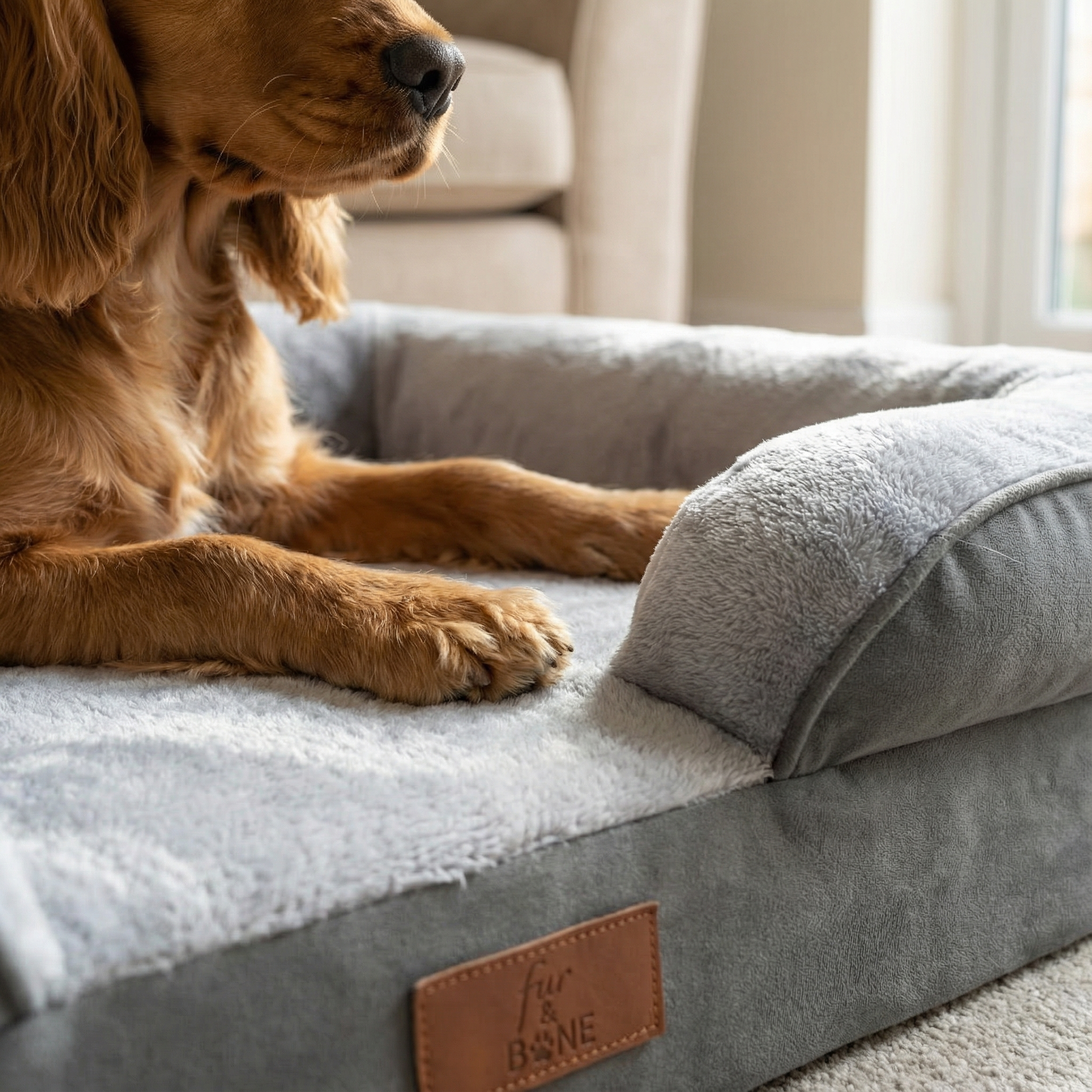 Elevated Dog Sofa Bed-Pet Supplies-Fur & Bone-70 x 58 x 18cm-DREIBACH
