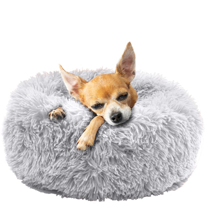 Plush Donut Pet Bed-Pet Supplies-Fur & Bone-Dark Grey-40cm-DREIBACH