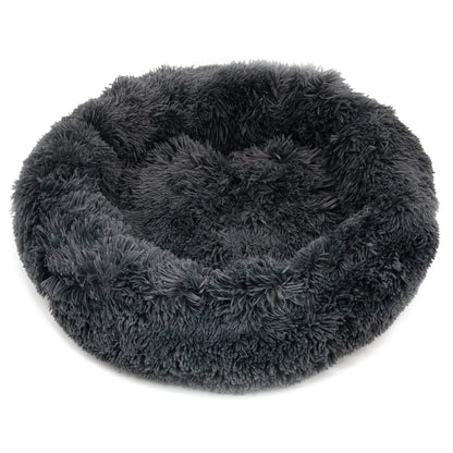 Plush Donut Pet Bed-Pet Supplies-Fur & Bone-Dark Grey-40cm-DREIBACH