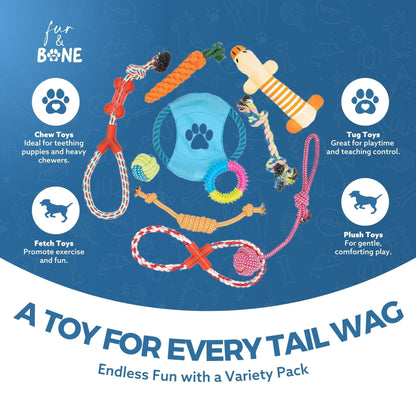 Puppy Teething Toy Set-Pet Supplies-Fur & Bone-DREIBACH