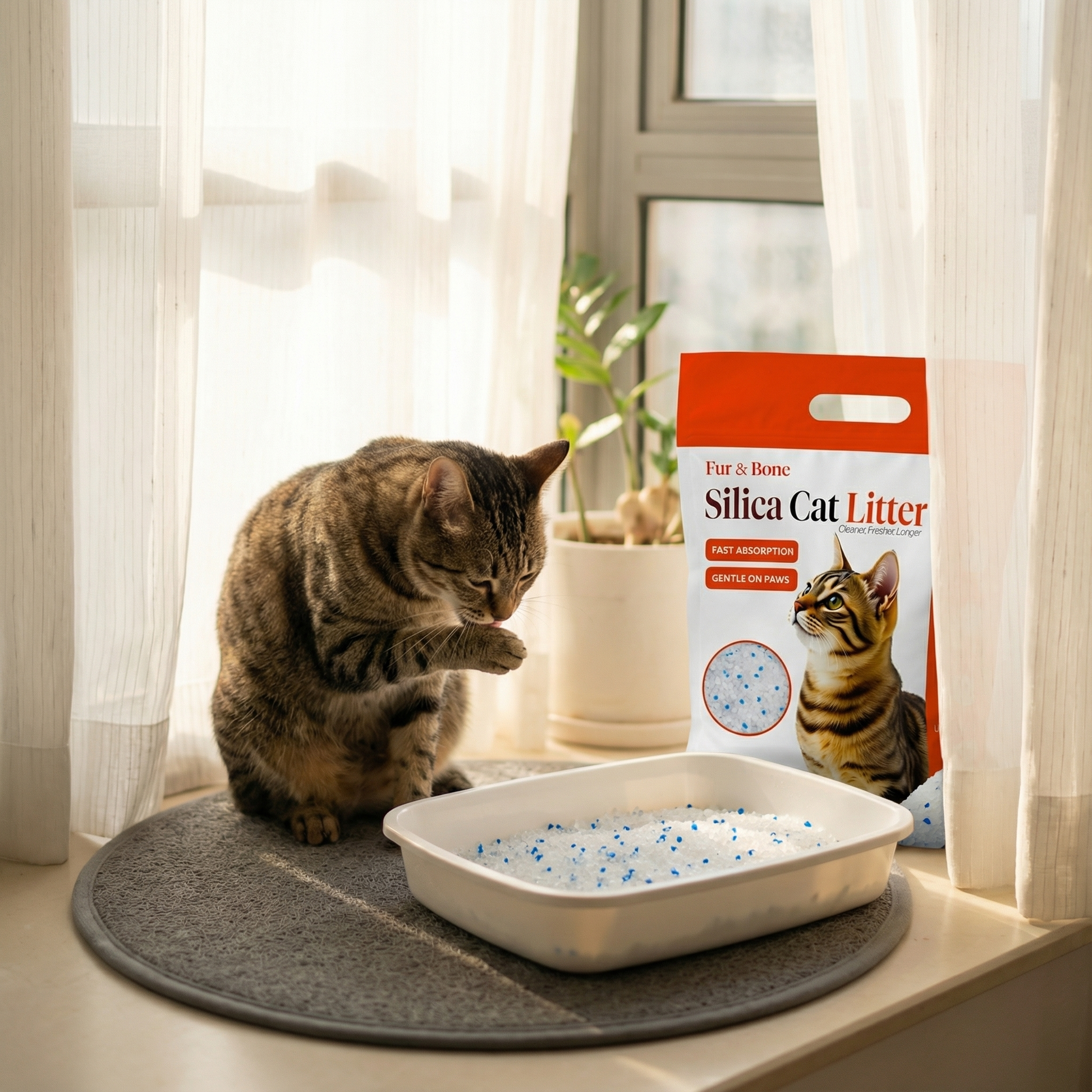 Ultra-Absorbent Silica Cat Litter-Pet Supplies-Fur & Bone-3.8L-DREIBACH
